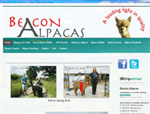 Tablet Screenshot of beaconalpacas.co.uk